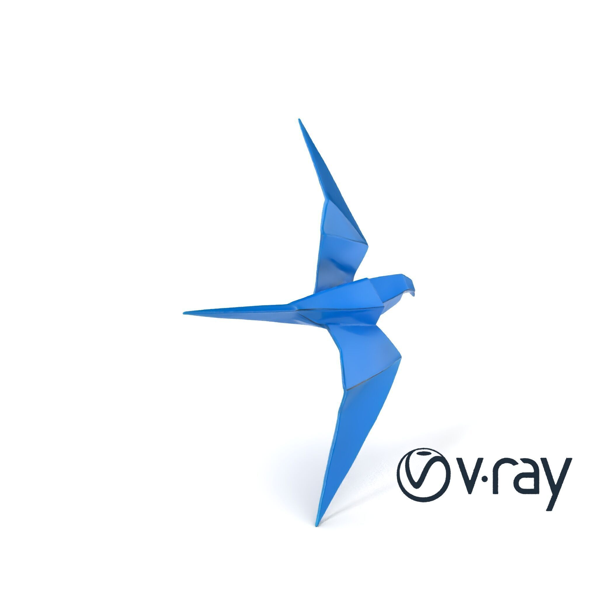 Artistic Origami Swallow 3D model pack Low-poly 3D model_6