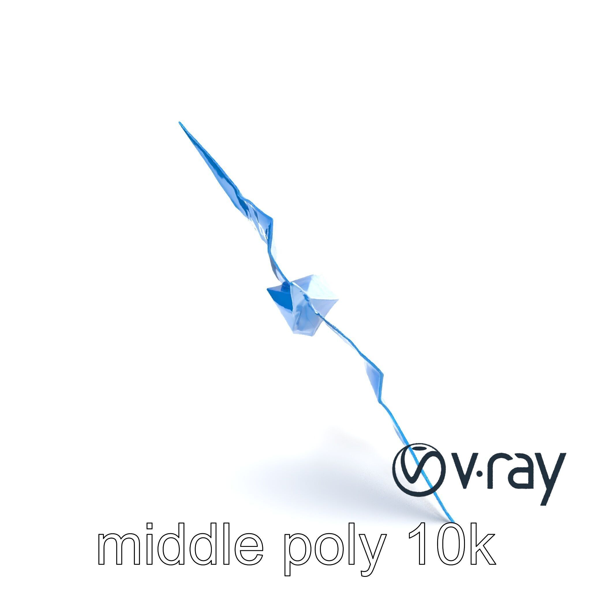 Artistic Origami Swallow 3D model pack Low-poly 3D model_11