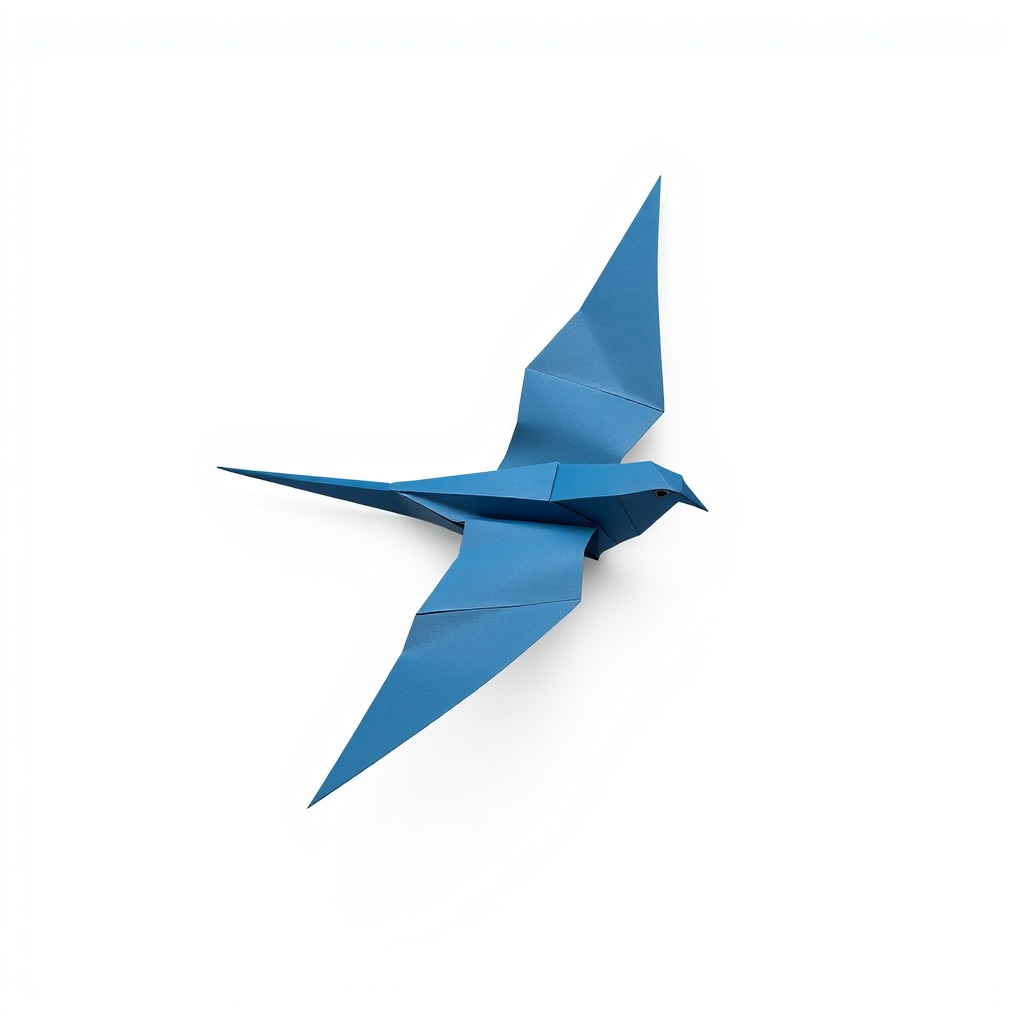Artistic Origami Swallow 3D model pack Low-poly 3D model_3