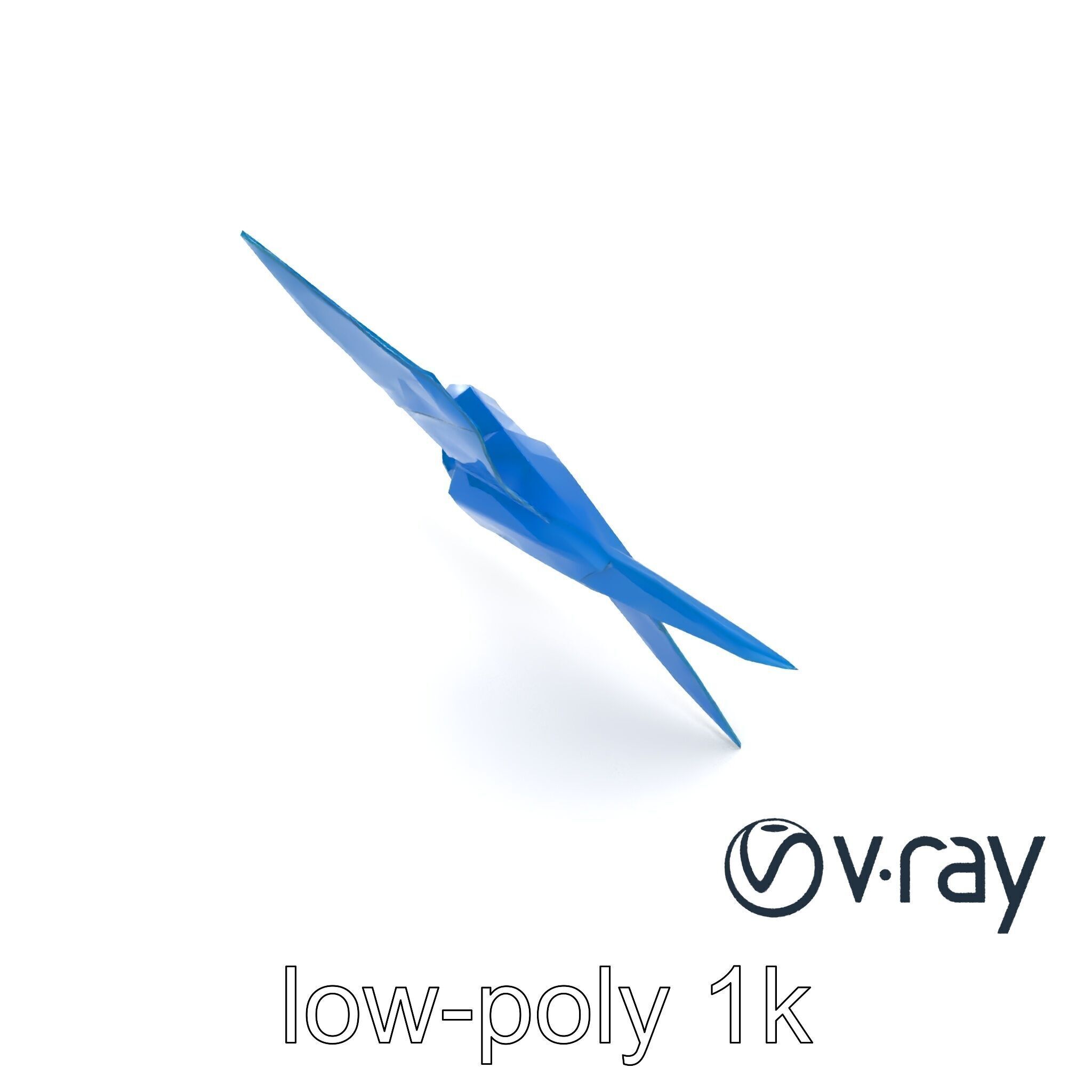 Artistic Origami Swallow 3D model pack Low-poly 3D model_8