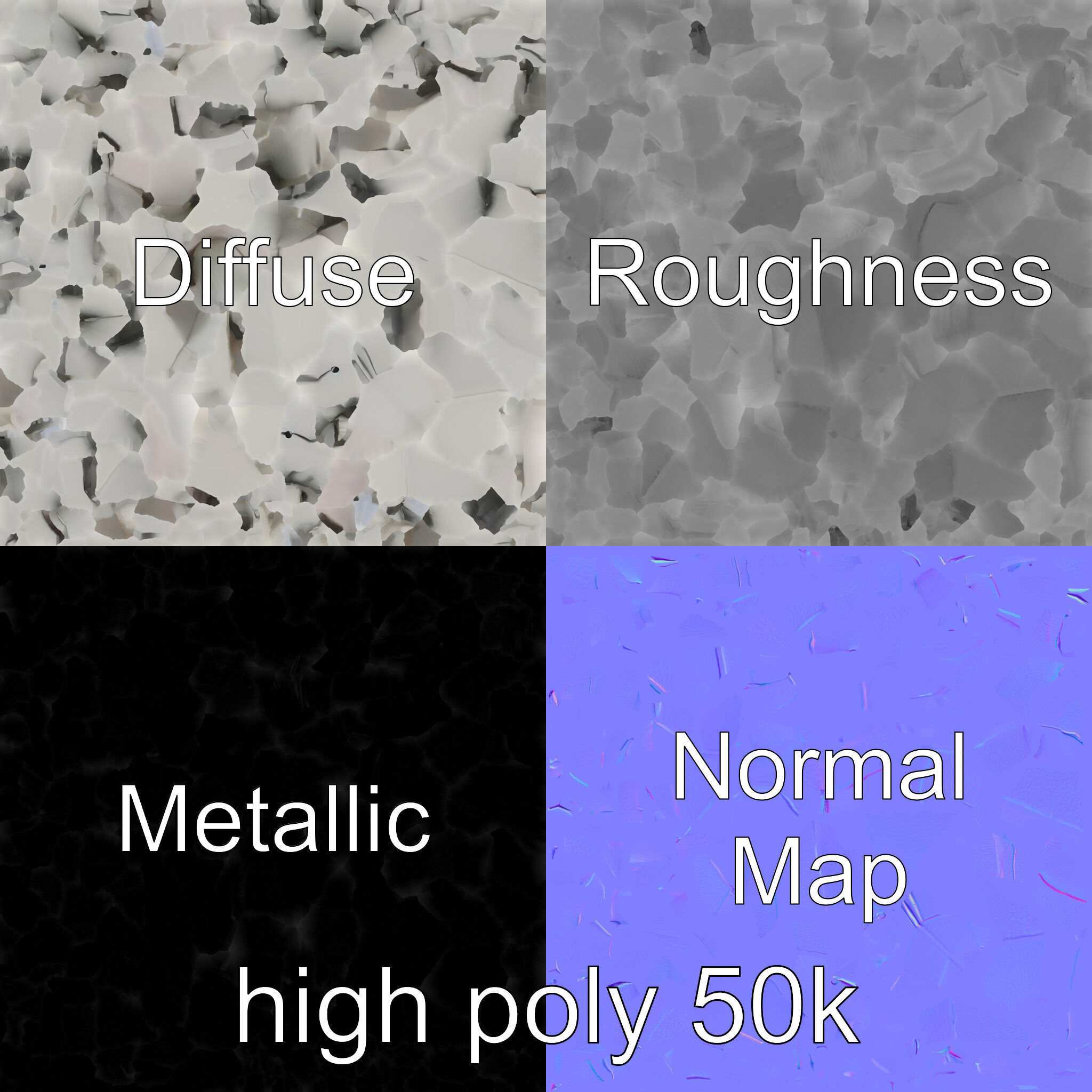 Origami Elephant Sculpture model pack Low-poly 3D model_1