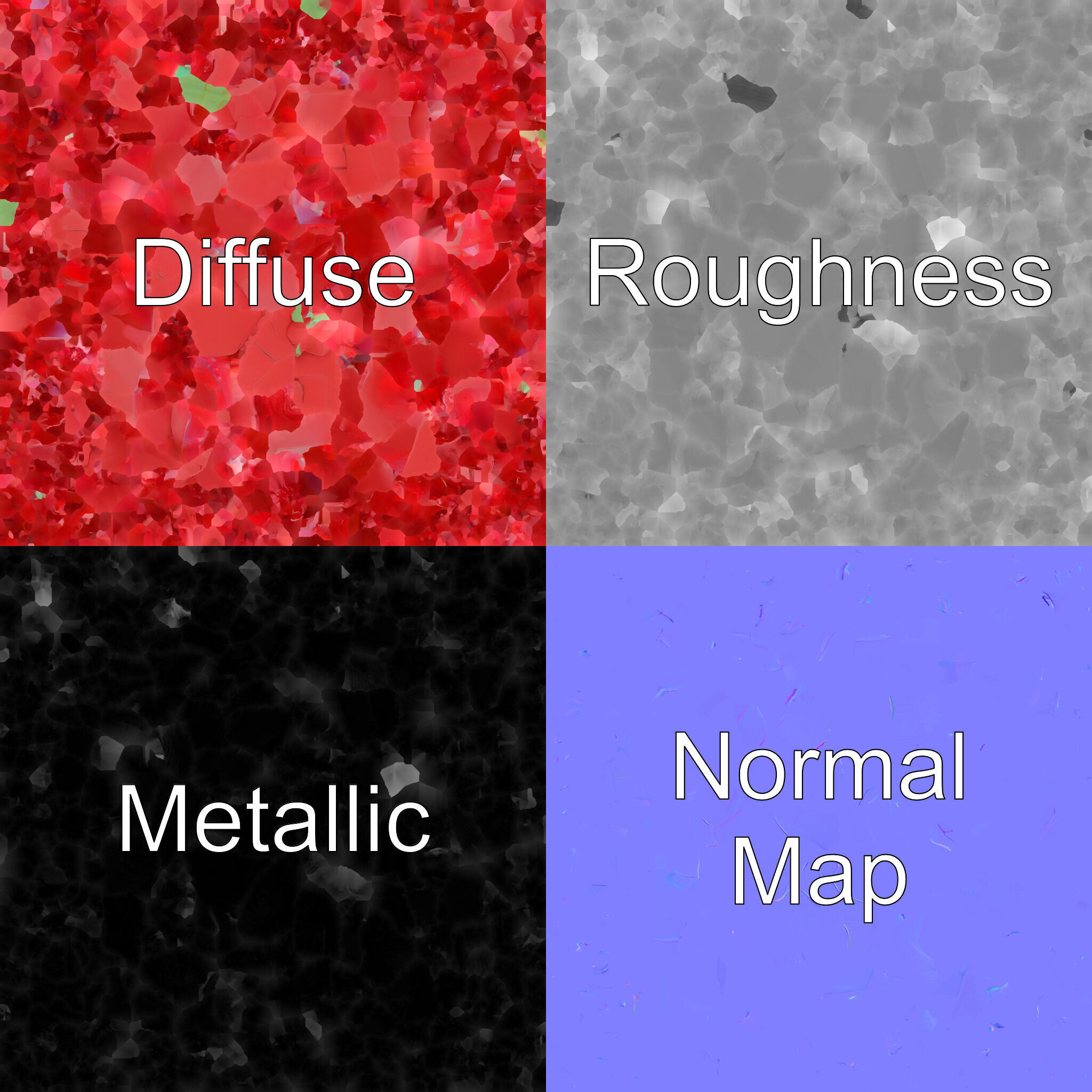 Origami Rose Floral Sculpture model pack Low-poly 3D model_1