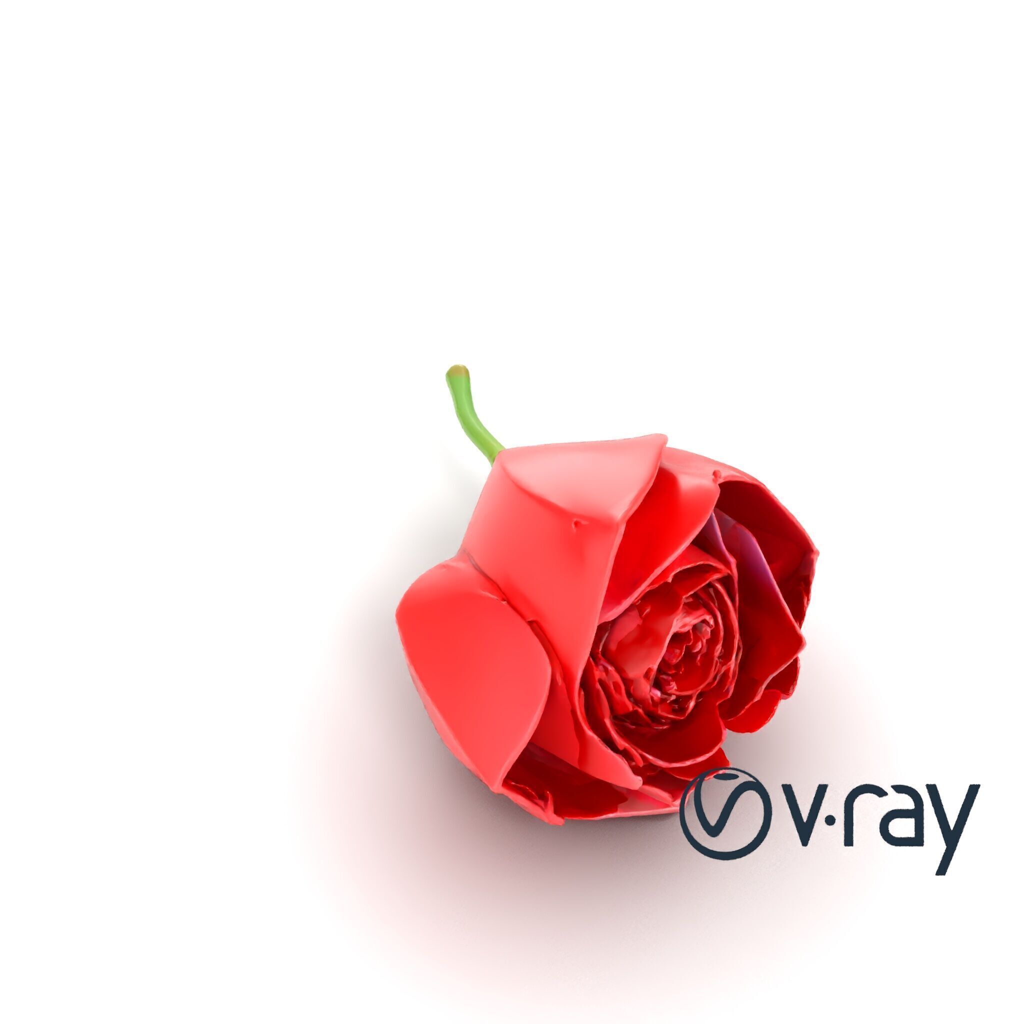 Origami Rose Floral Sculpture model pack Low-poly 3D model_28