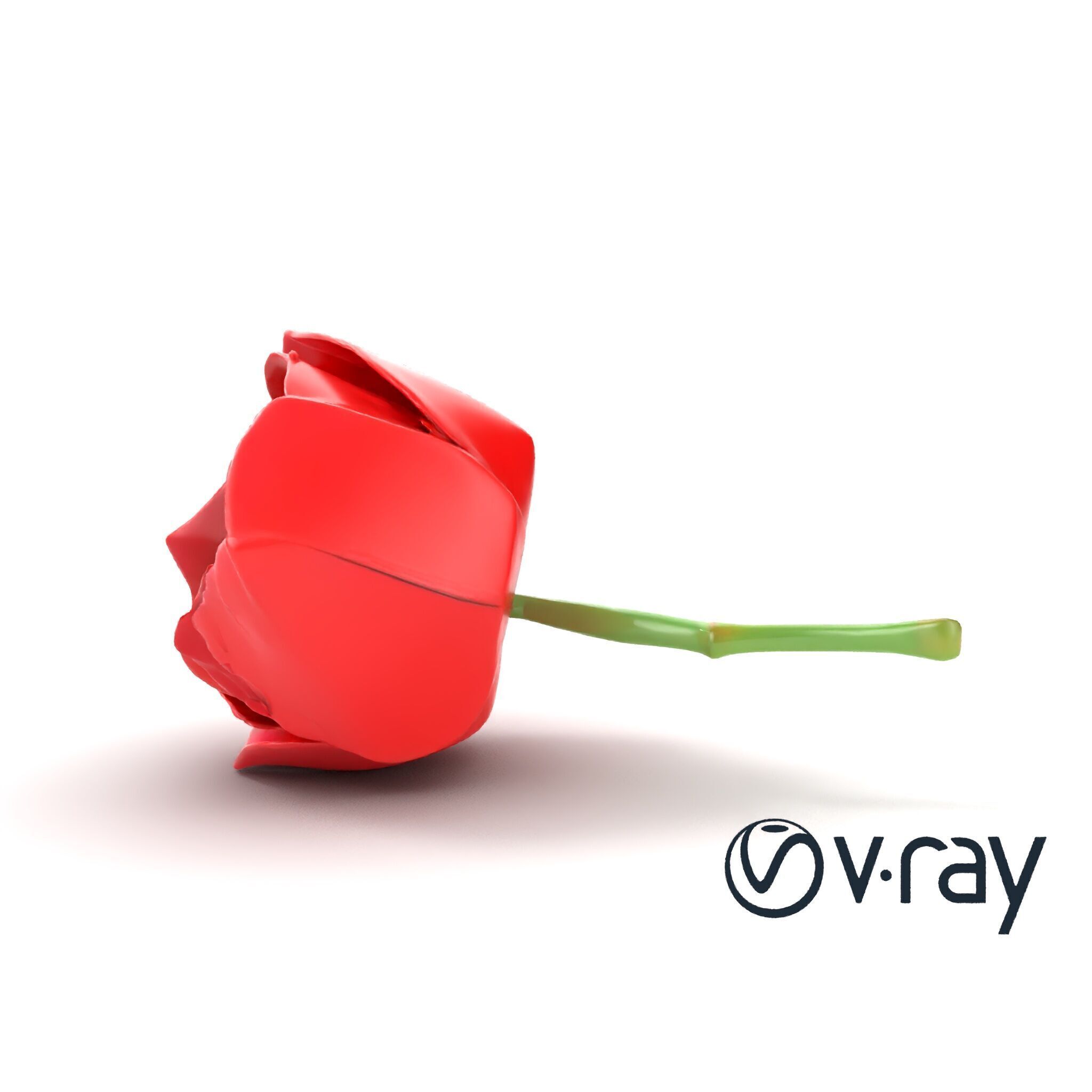 Origami Rose Floral Sculpture model pack Low-poly 3D model_22