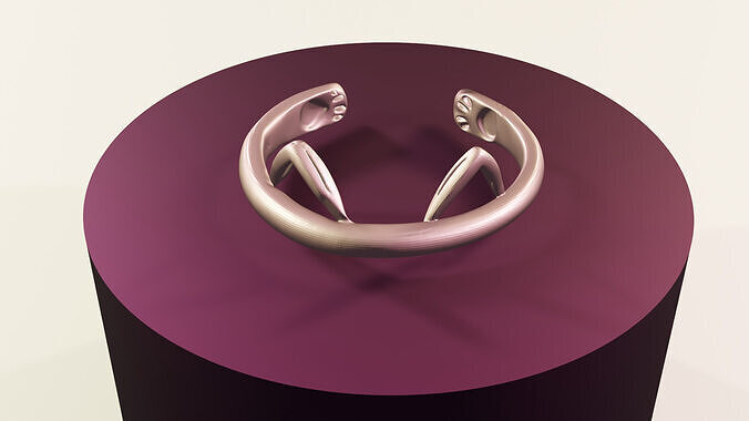 Kitty ring paw 3D print model