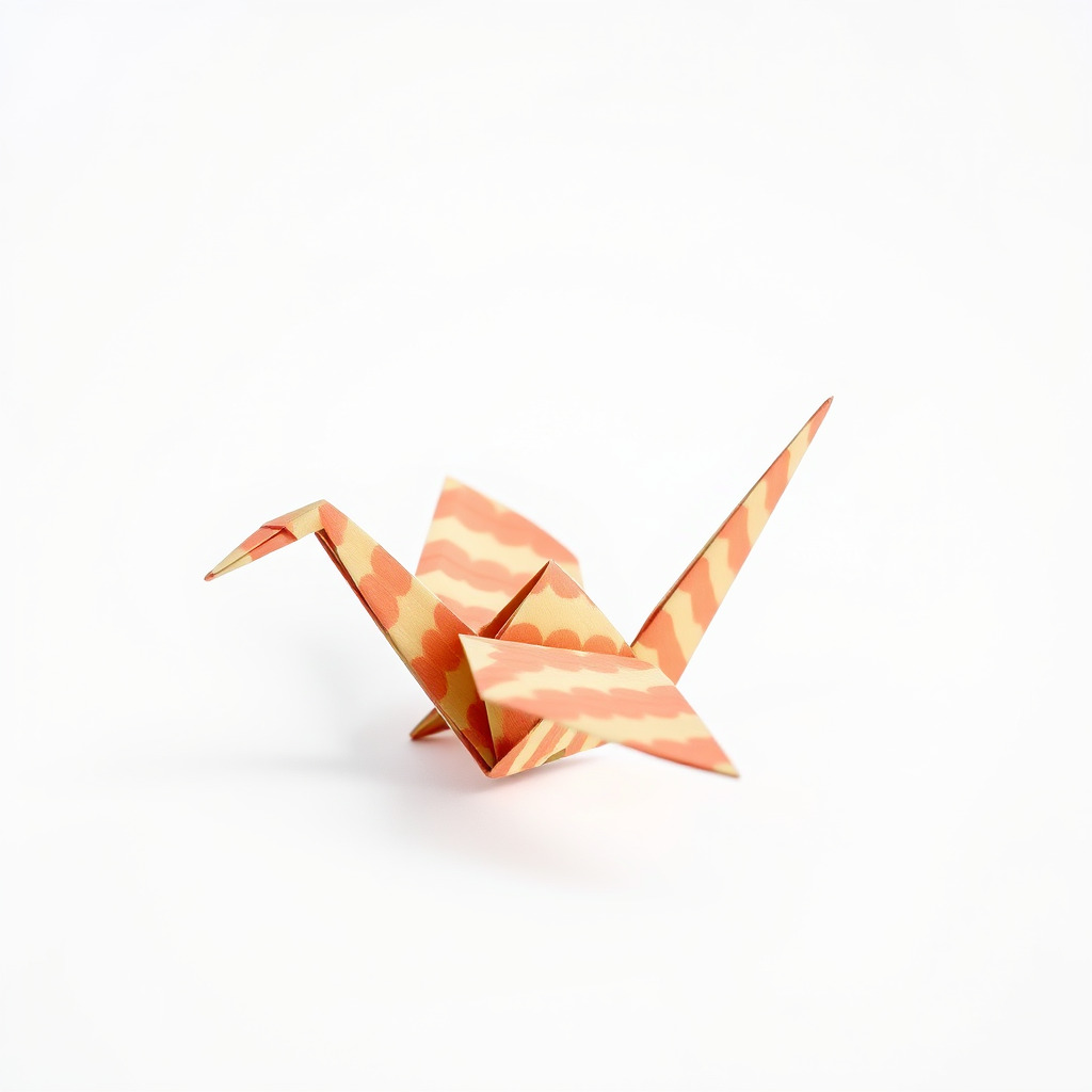 Elegant Origami Crane model pack Low-poly 3D model_3