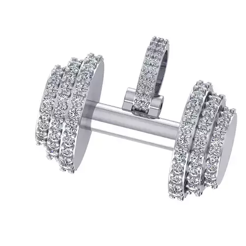 Gym Fitness Dumbbell  pendant 3D print model
