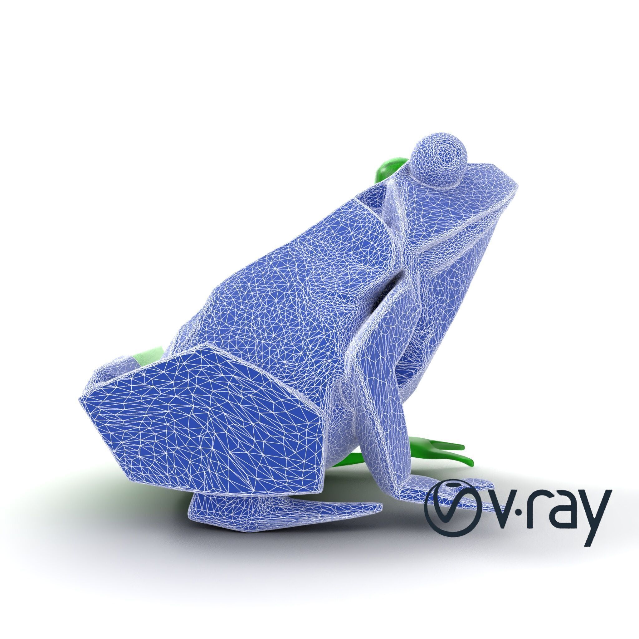 Origami Frog Lively Paper Sculpture model pack Low-poly 3D model_30