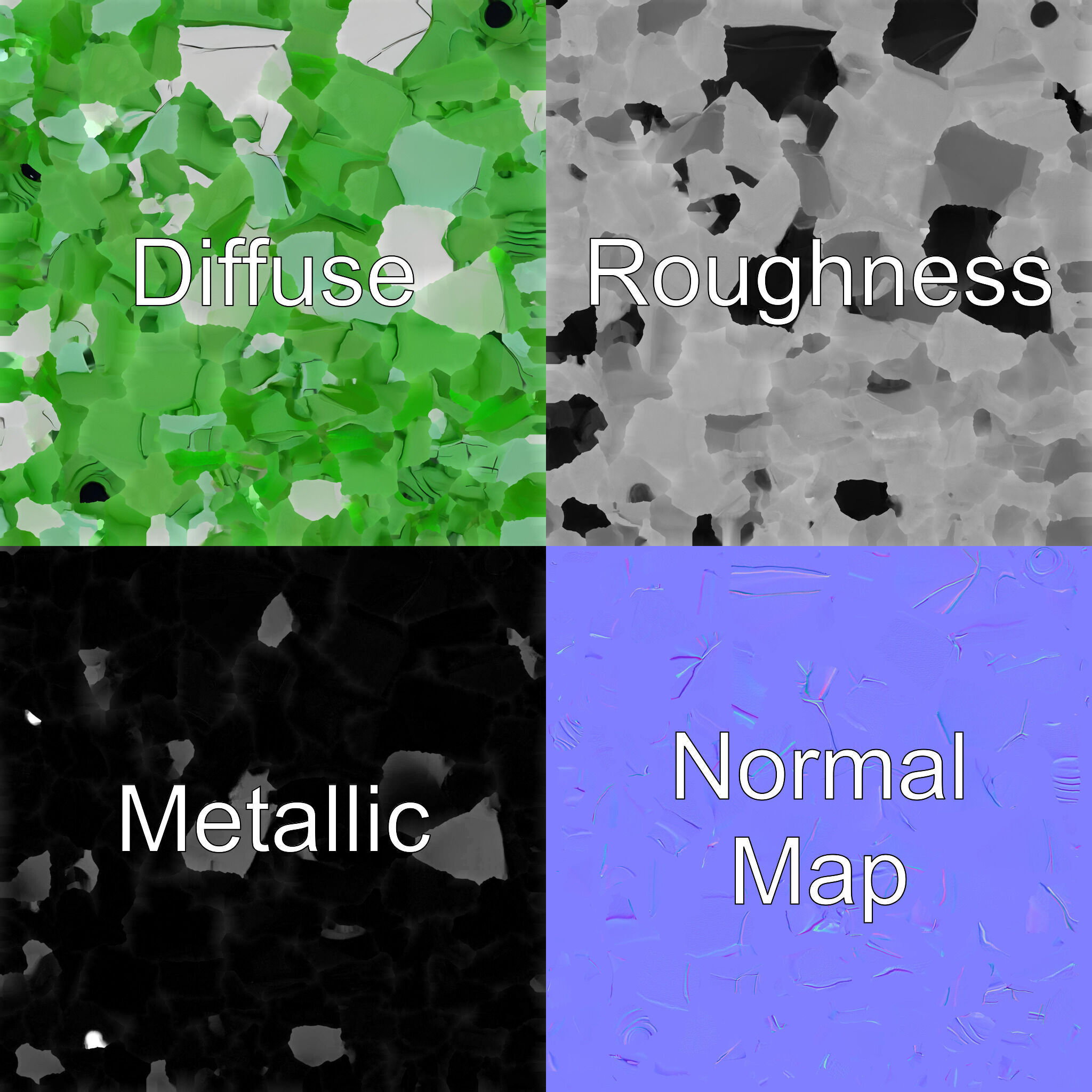 Origami Frog Lively Paper Sculpture model pack Low-poly 3D model_1