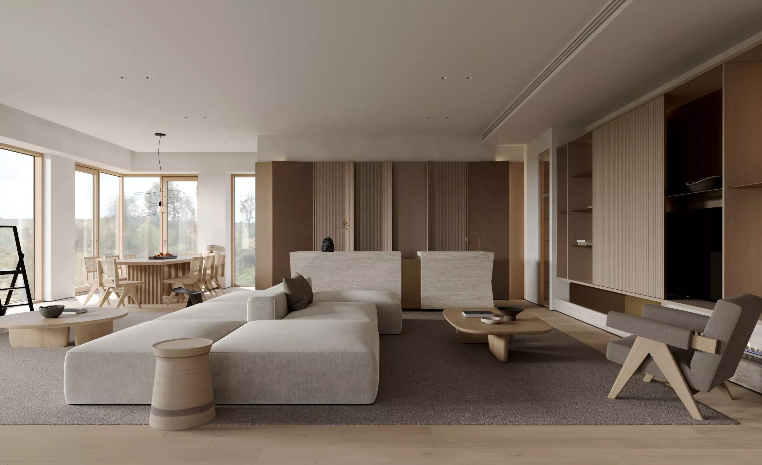 Apartment interior scenes 3D model