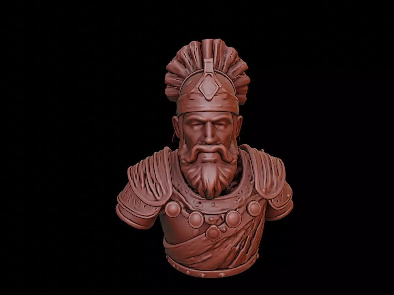 Timur Bust 3D print model_0