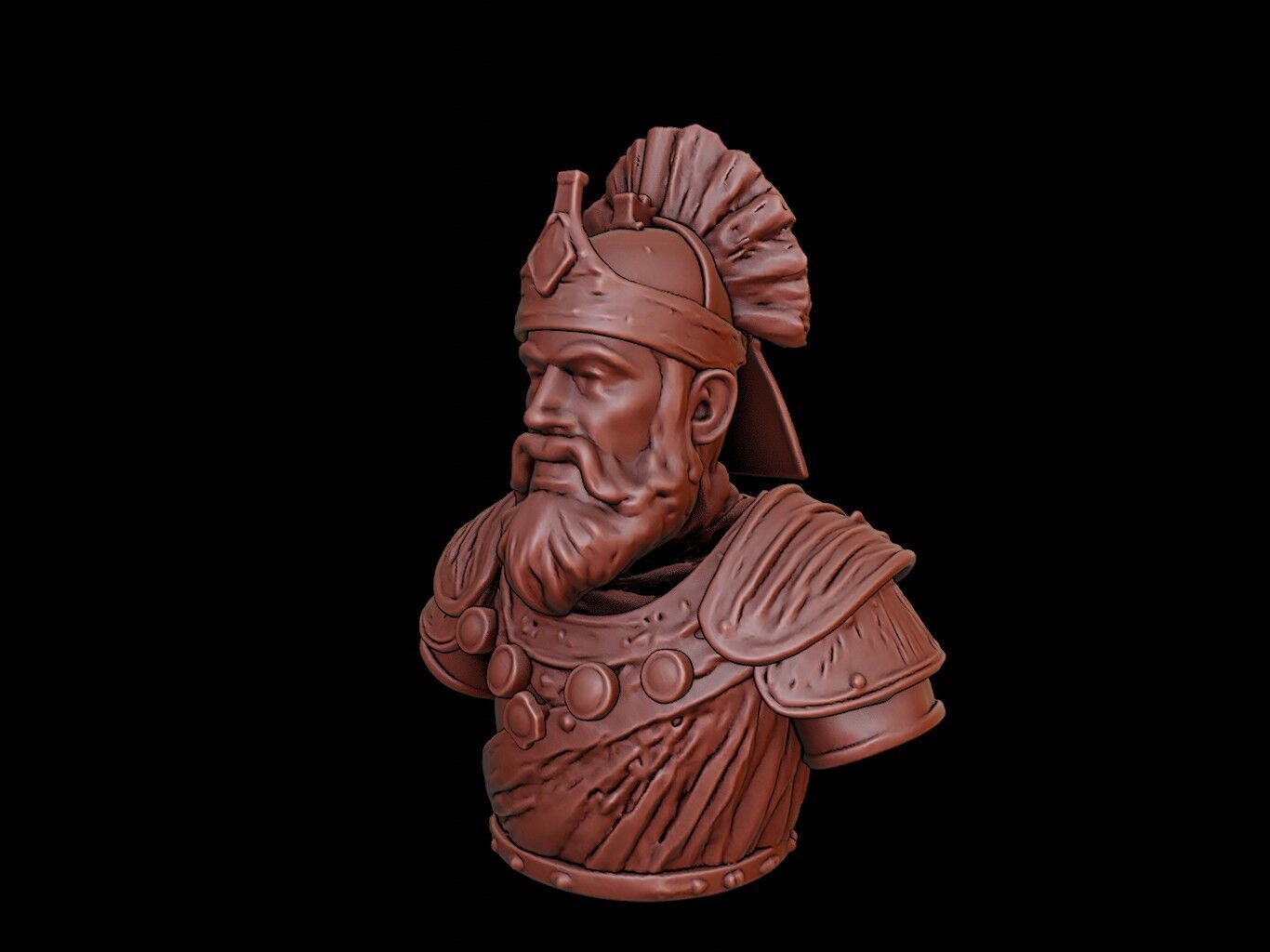 Timur Bust 3D print model_2