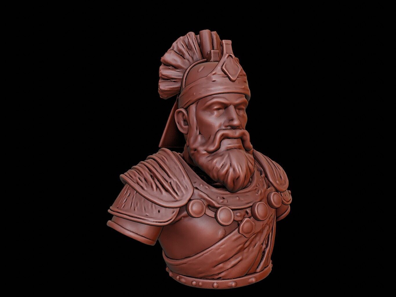 Timur Bust 3D print model_1