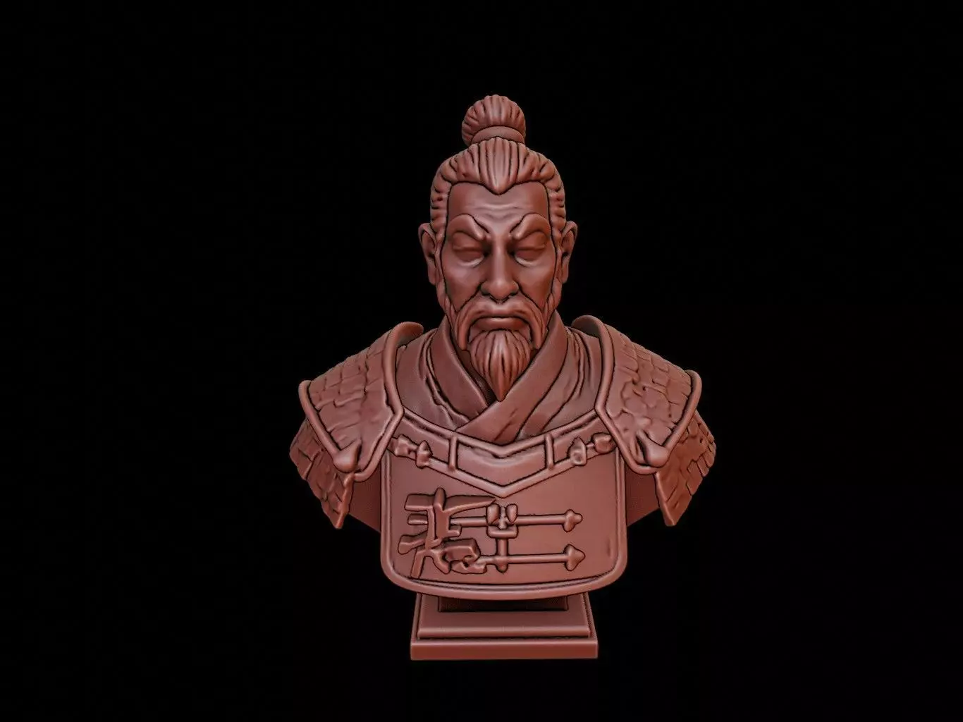 Tokugawa Ieyasu Bust 3D print model_0