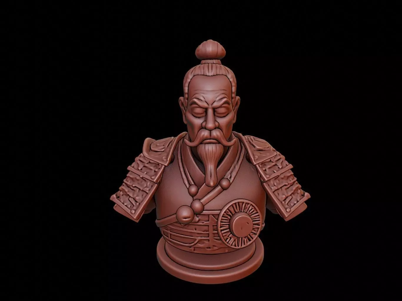 Tokugawa Ieyasu Bust 3D print model_0