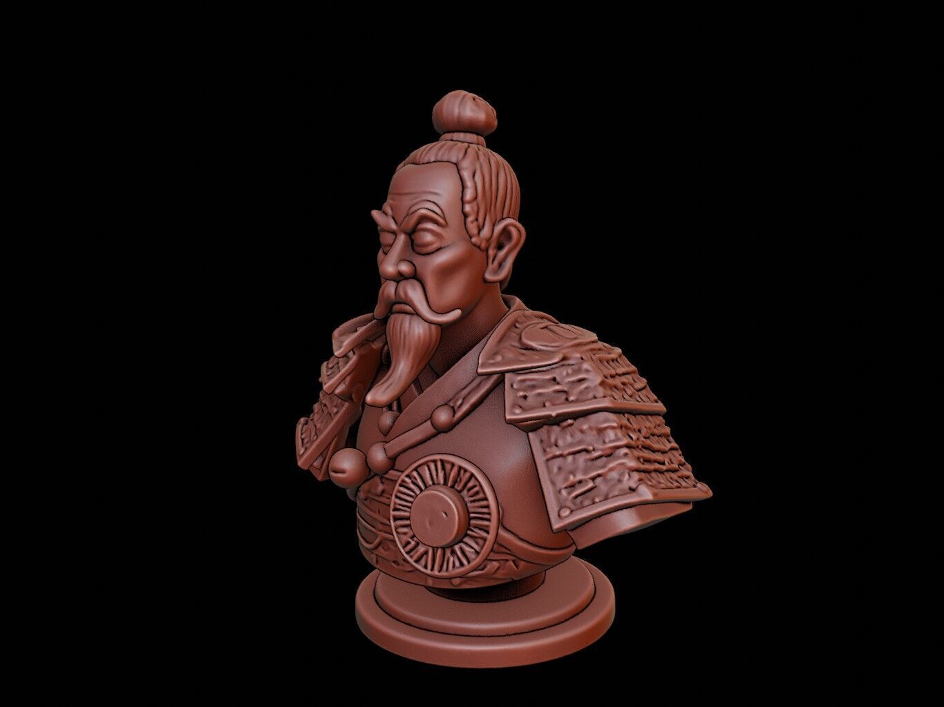 Tokugawa Ieyasu Bust 3D print model_2