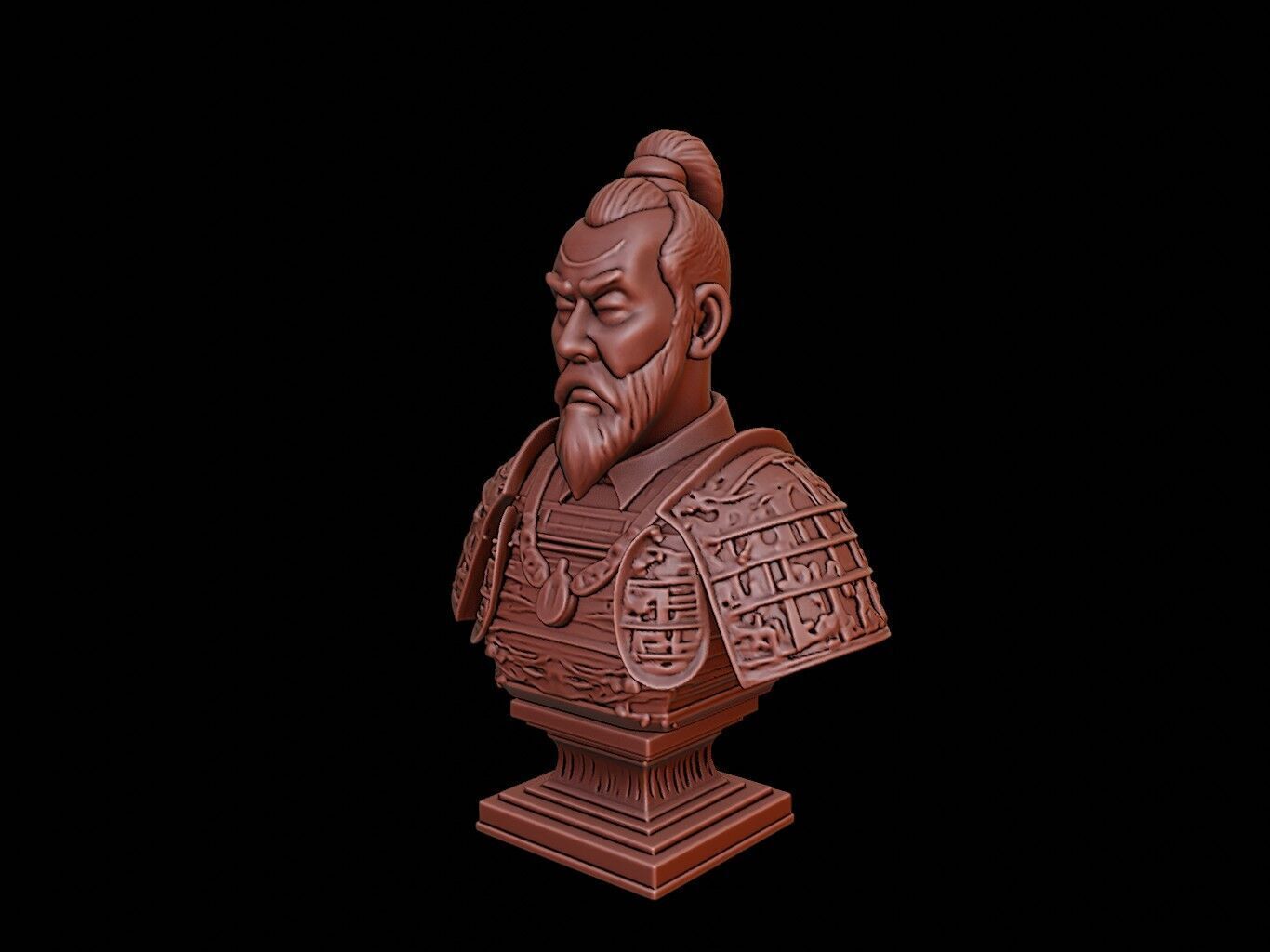 Toyotomi Hideyoshi Bust 3D print model_2