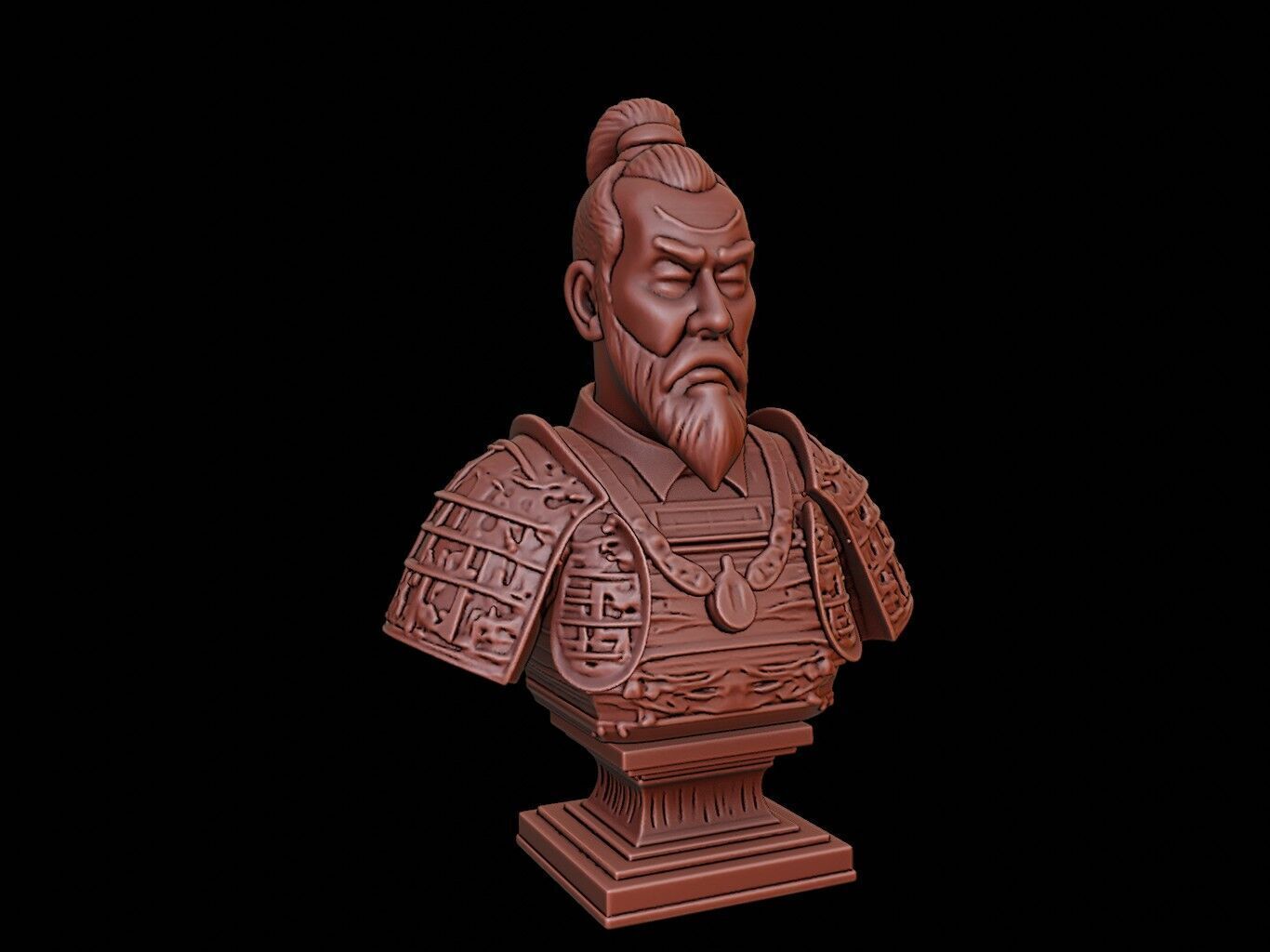 Toyotomi Hideyoshi Bust 3D print model_1