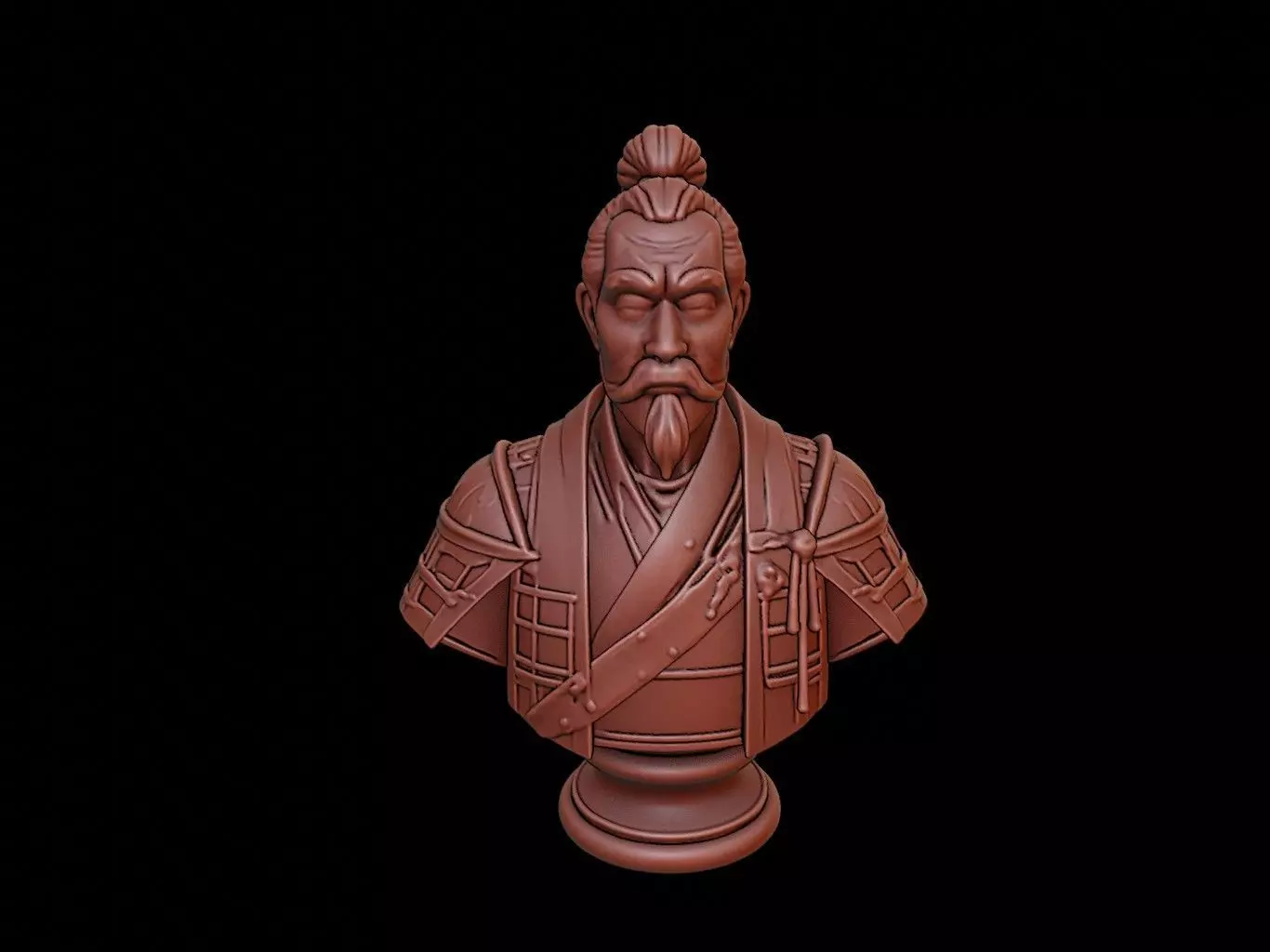 Toyotomi Hideyoshi Bust 3D print model_0