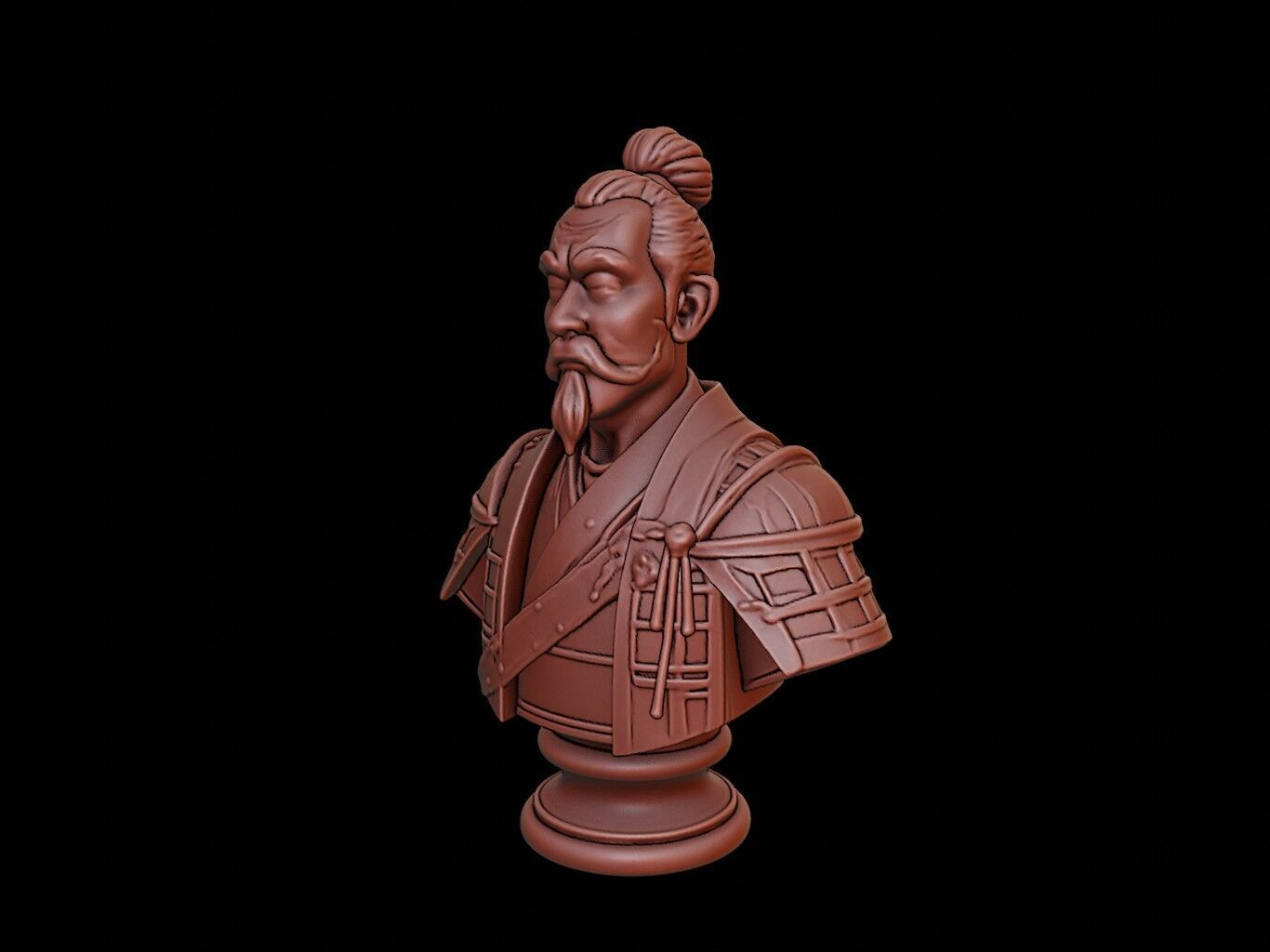 Toyotomi Hideyoshi Bust 3D print model_2