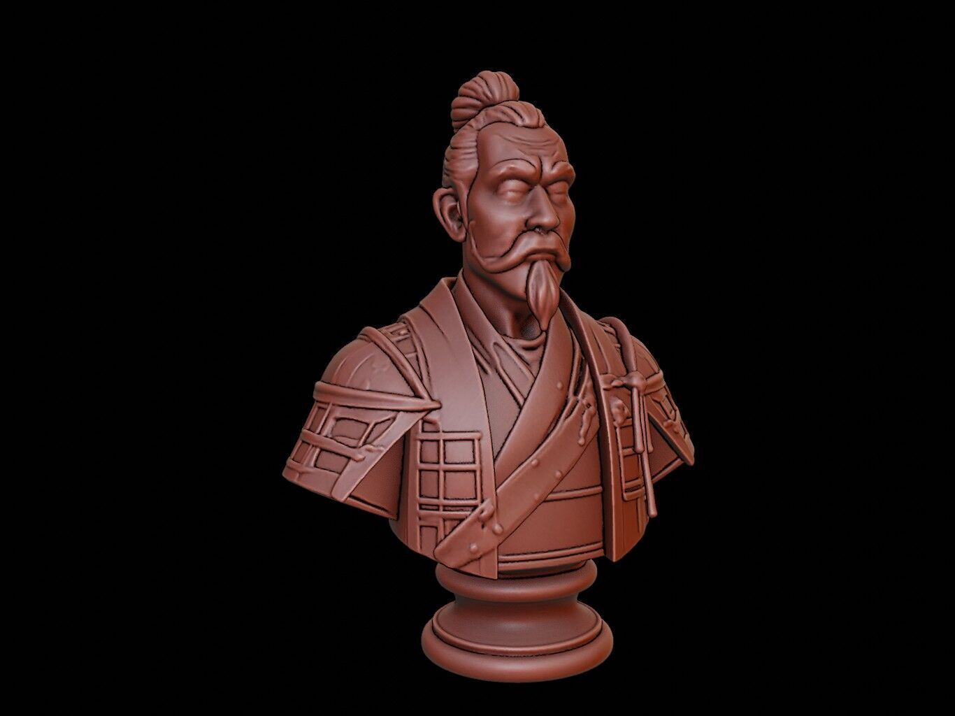 Toyotomi Hideyoshi Bust 3D print model_1