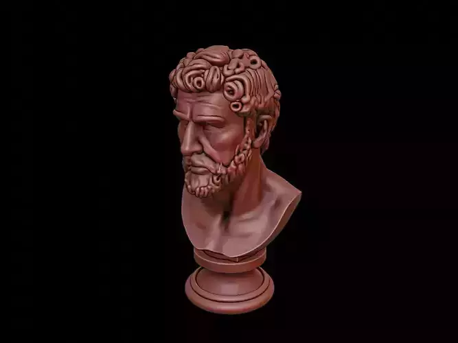 Trajan Bust 3D print model