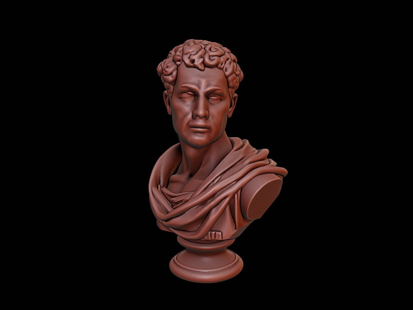 Trajan Bust 3D print model_2
