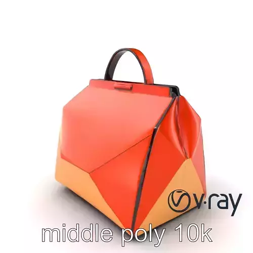 Contemporary Geometric Handbag model pack