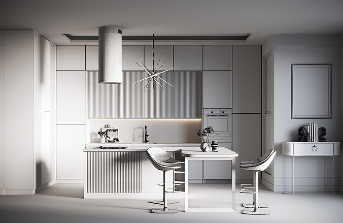 Kitchen 05 3D model 2