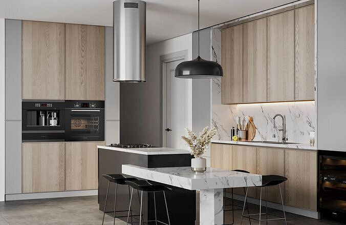 Kitchen 04 3D model 3