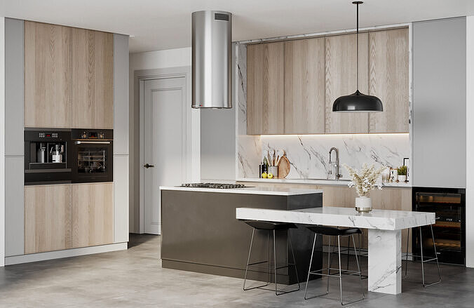 Kitchen 04 3D model 2