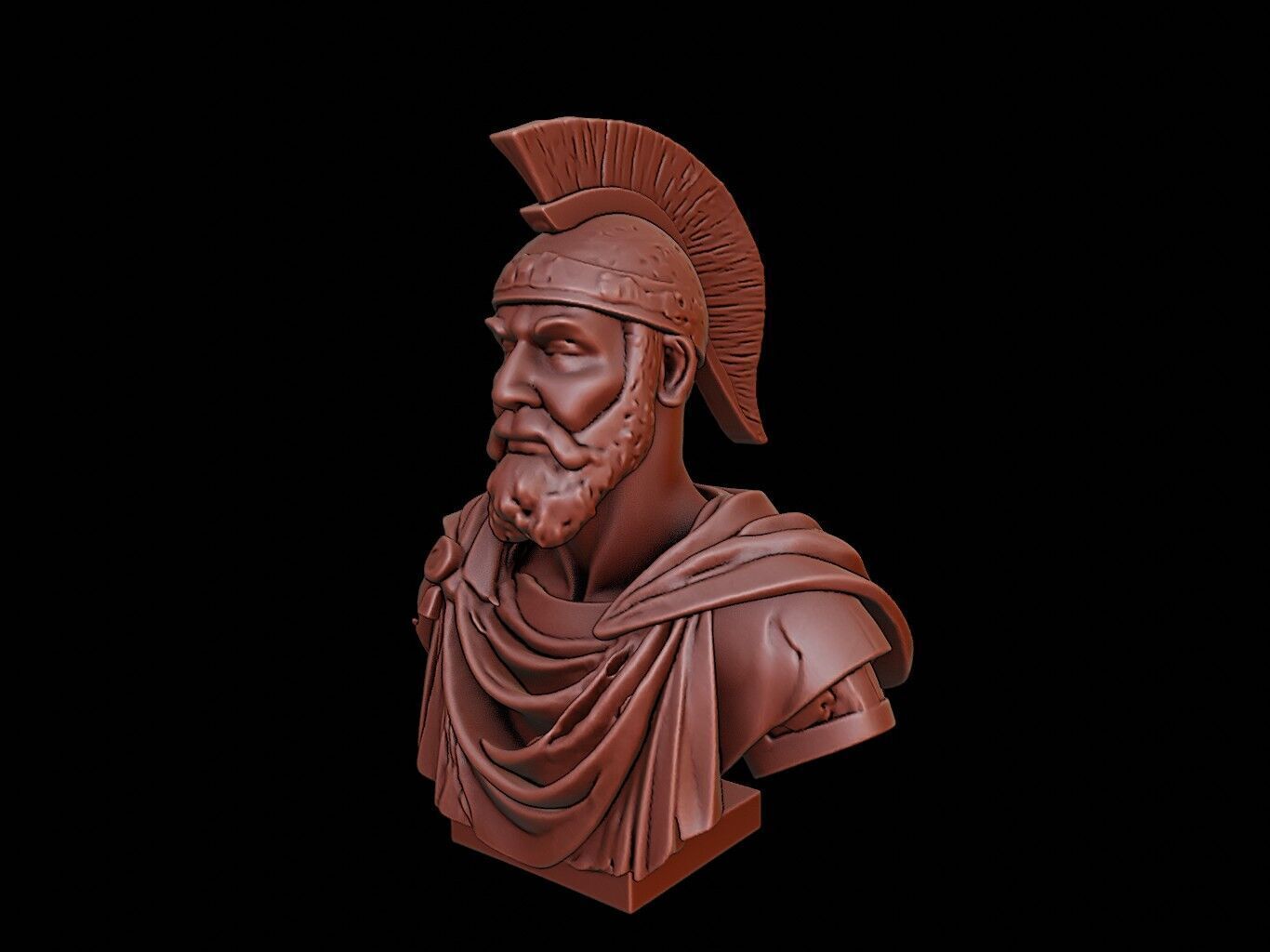 Vercingetorix Bust 3D print model_2