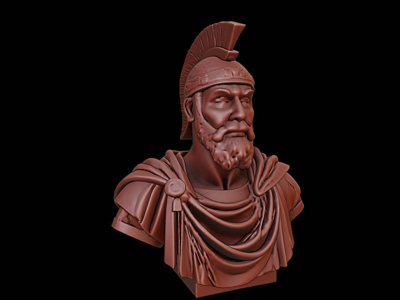 Vercingetorix Bust 3D print model_1