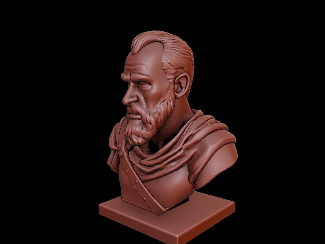 William Wallace Bust 3D print model_2