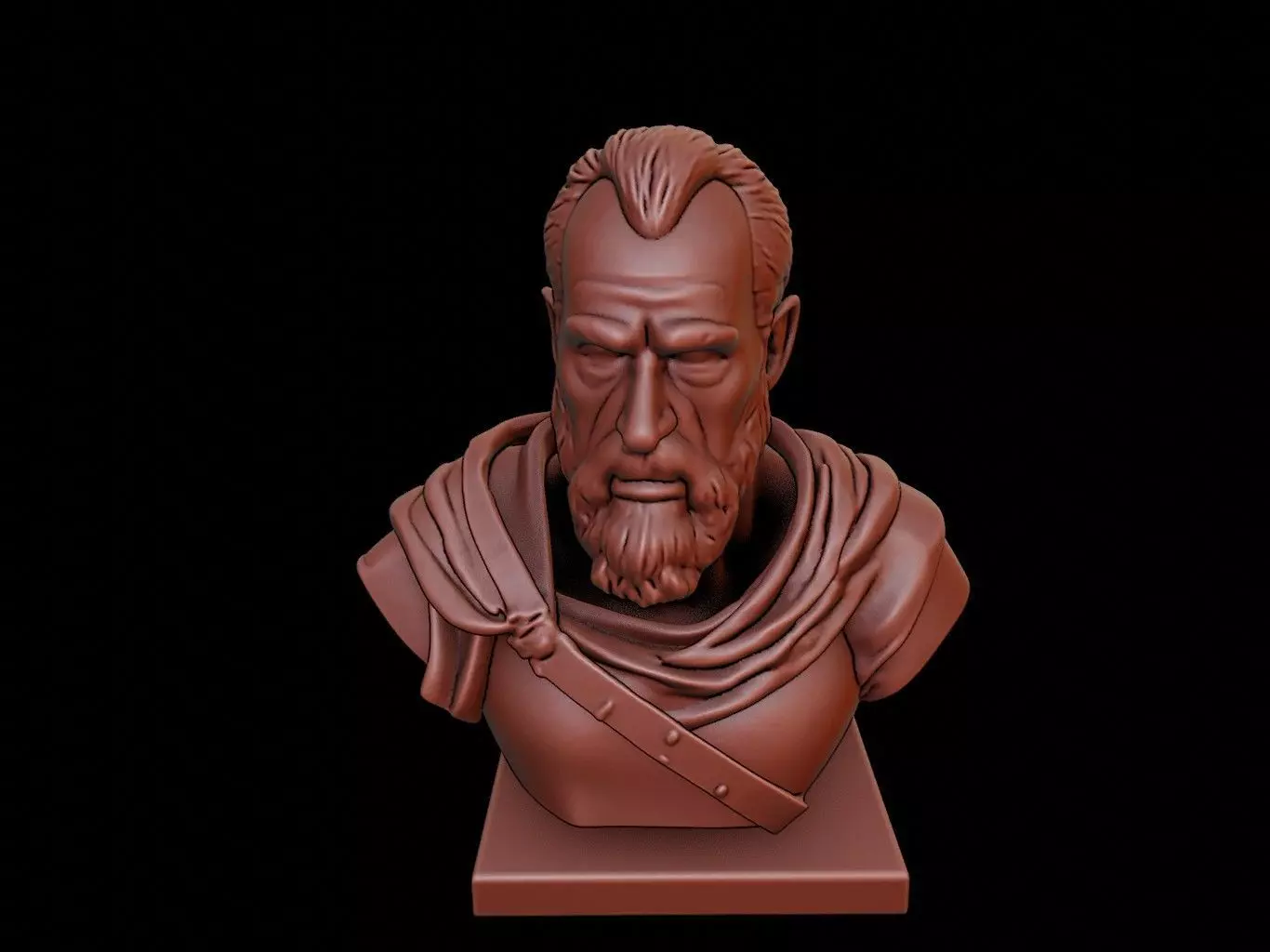 William Wallace Bust 3D print model_0