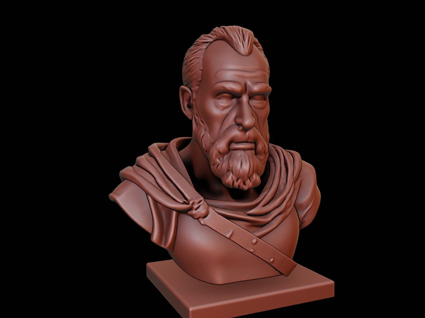 William Wallace Bust 3D print model_1