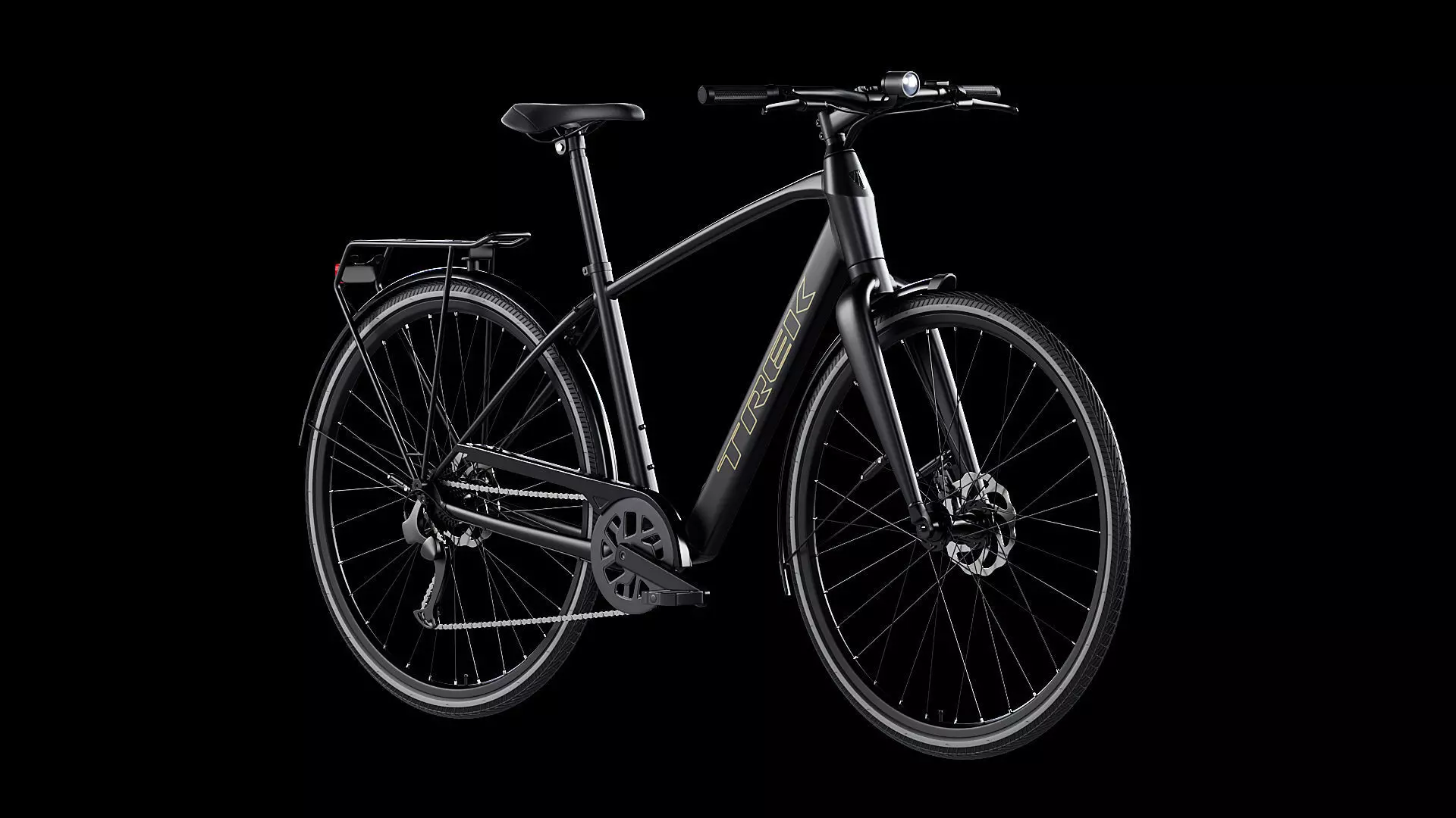 Trek FX 2 Hybrid Bicycle Low-poly 3D model_1