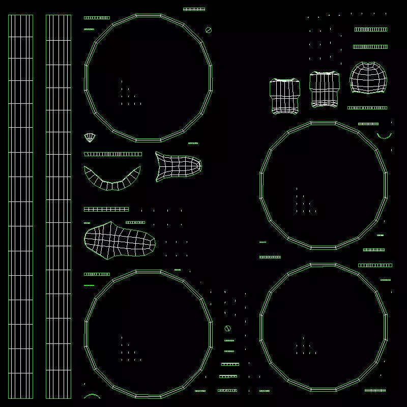 Trek FX 2 Hybrid Bicycle Low-poly 3D model_11