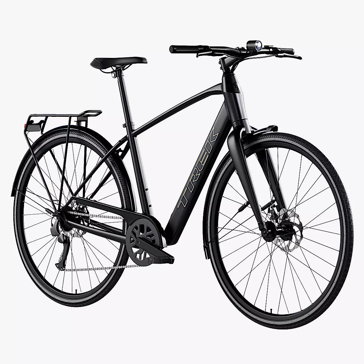 Trek FX 2 Hybrid Bicycle Low-poly 3D model_0