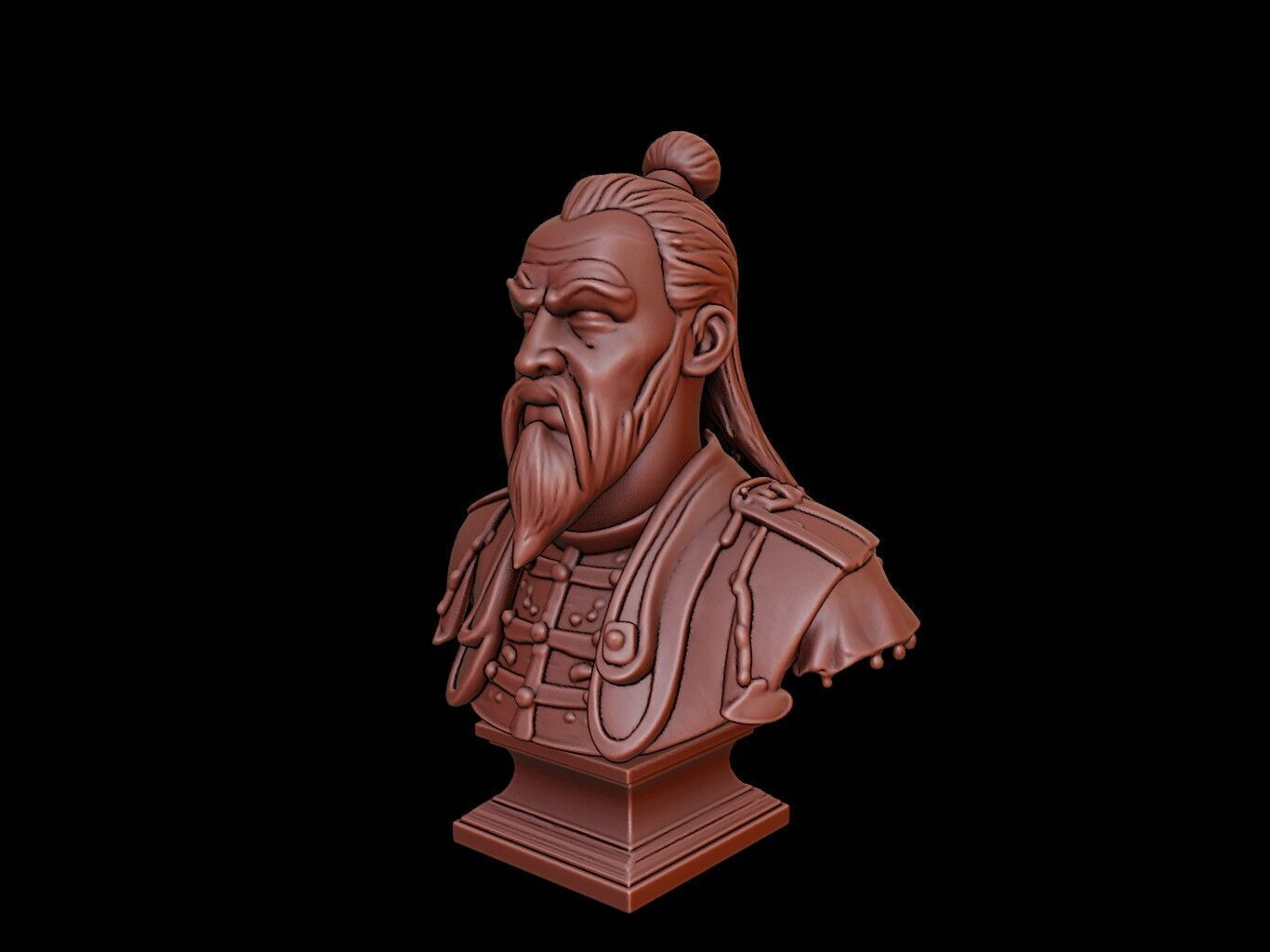 Zhuge Liang Bust 3D print model_2