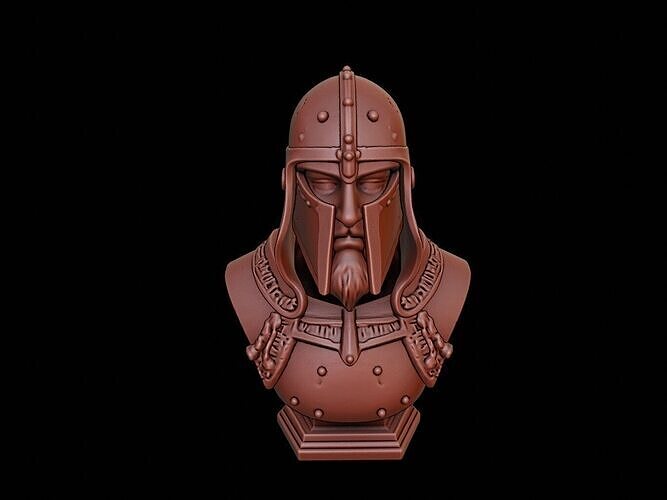 knight Bust 3D print model