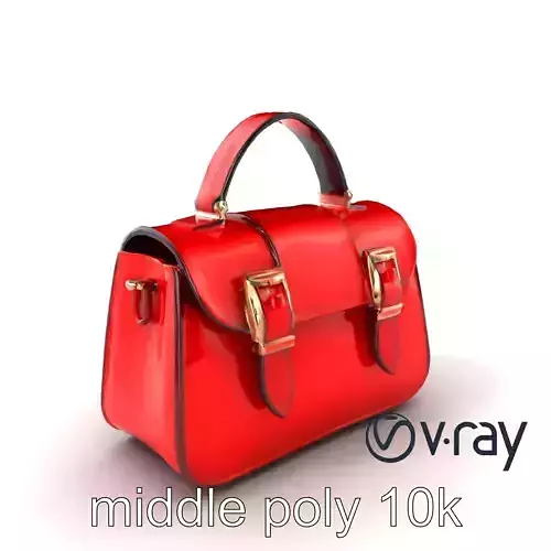 Miniature Satchel Glossy Leather model pack