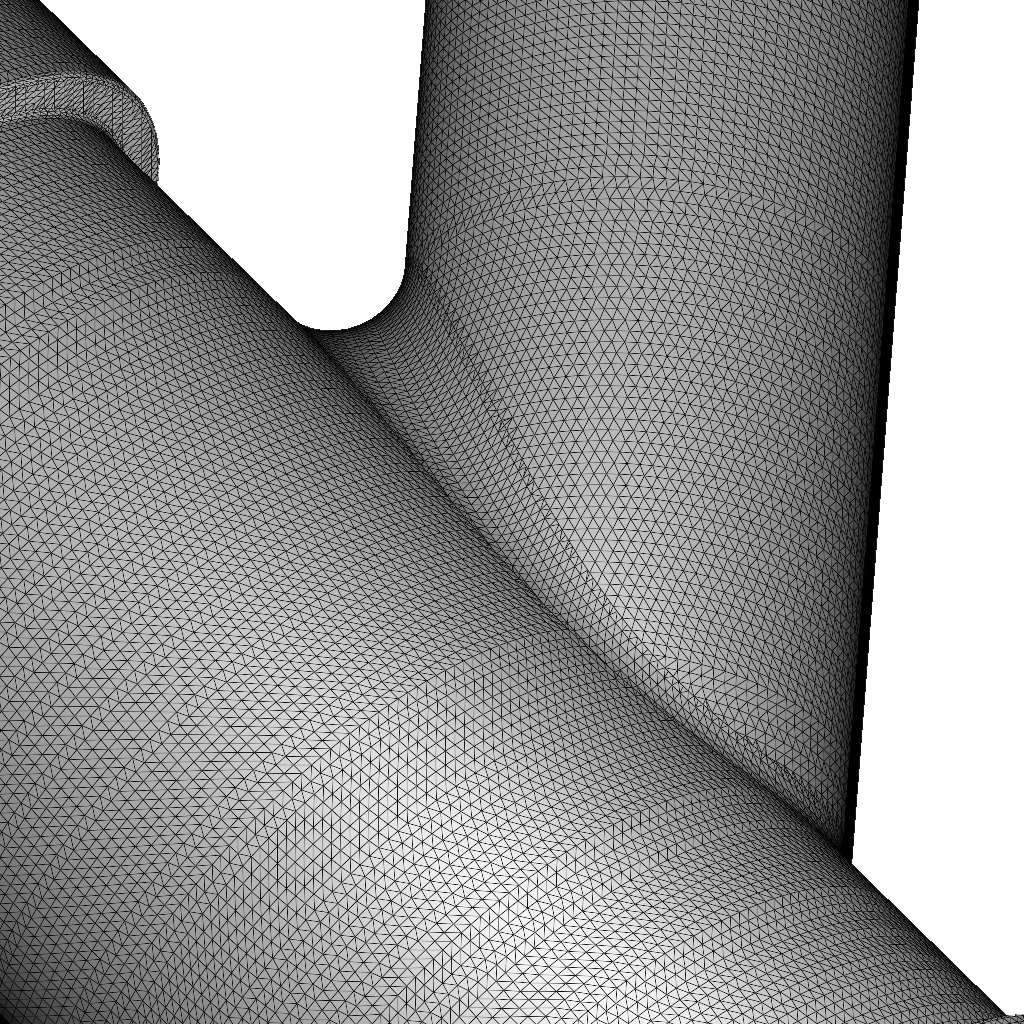 PVC Plumbing Reducing Y Fitting 3D print model_4