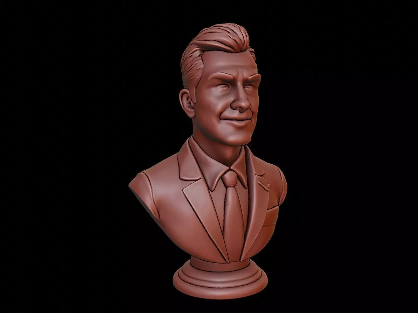 Accountant Bust 3D print model_0