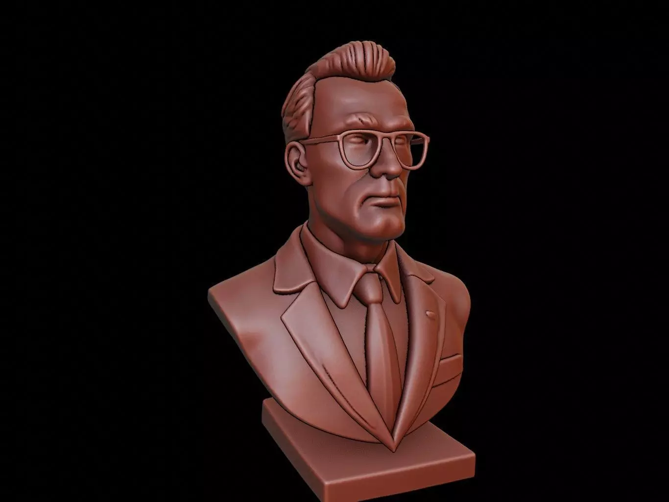 Accountant Bust 3D print model_0