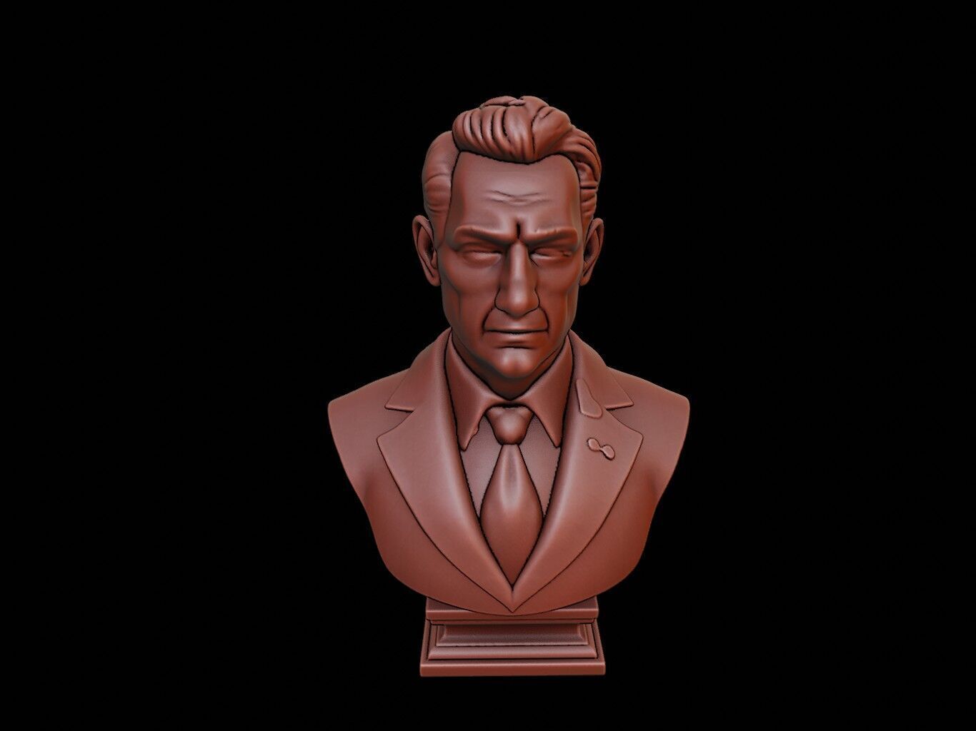 Actor Bust 3D print model_1
