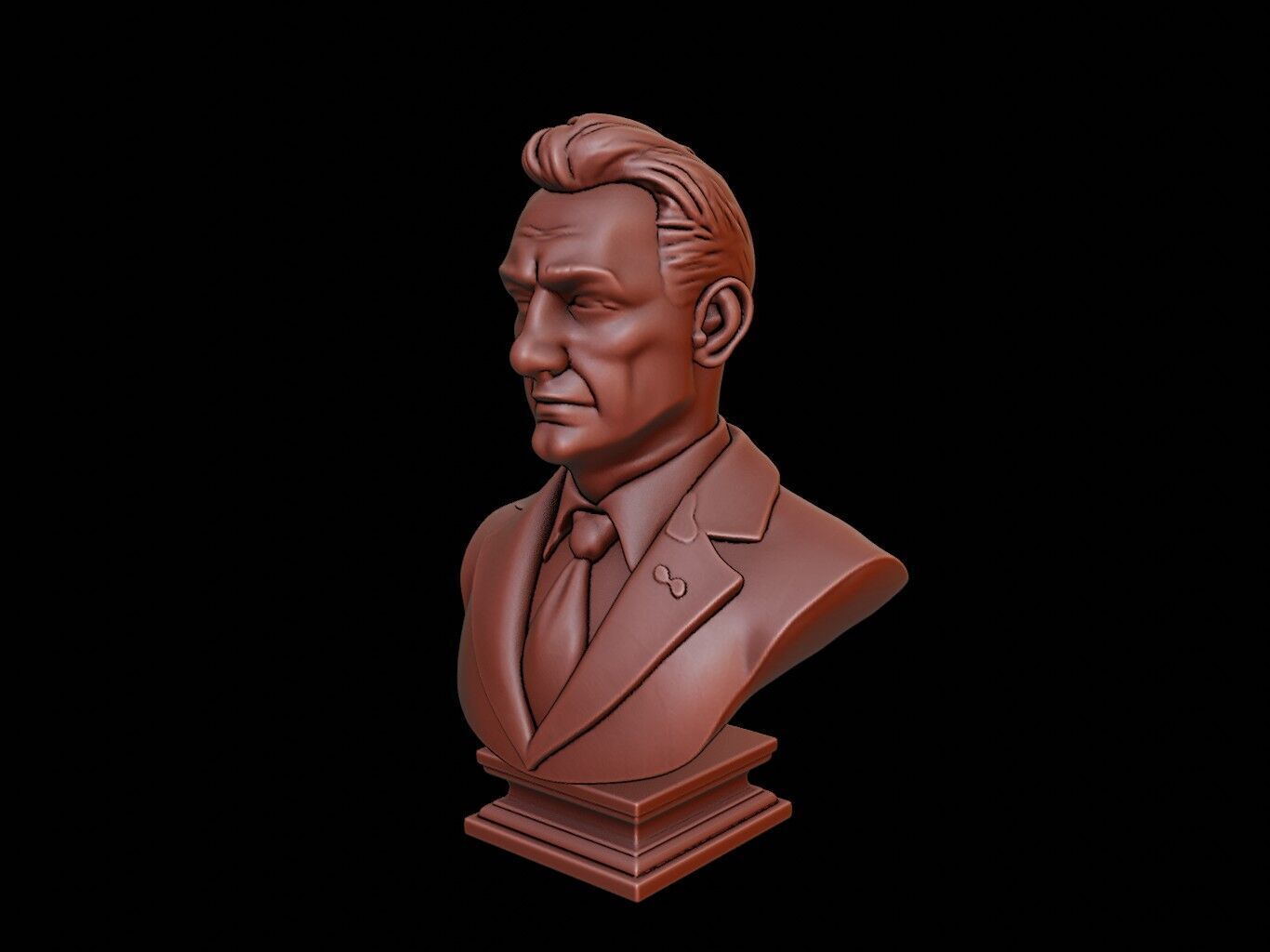Actor Bust 3D print model_2