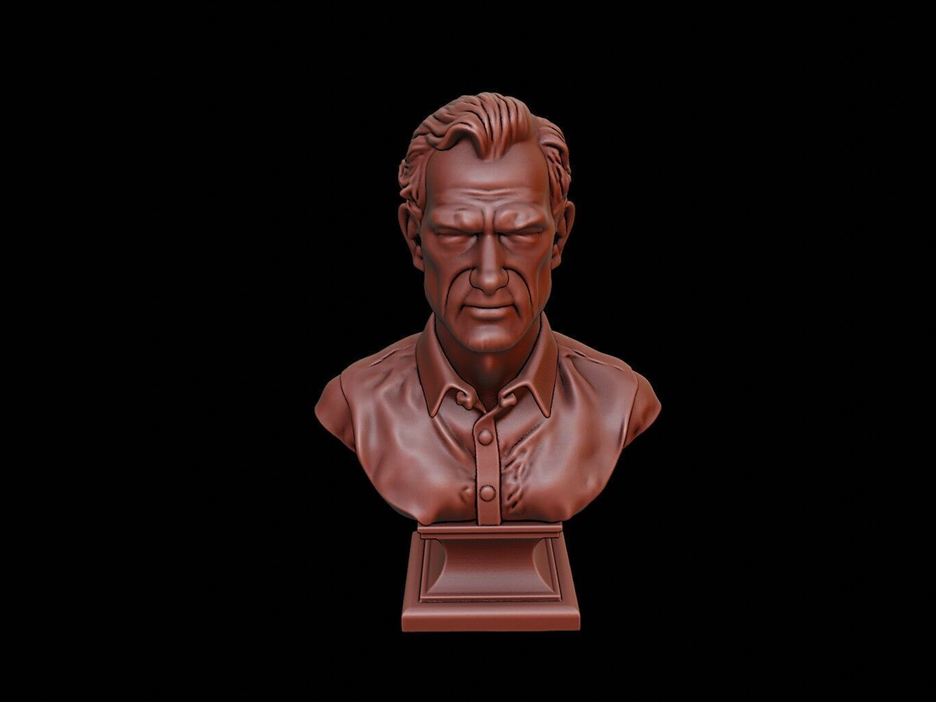Architect Bust 3D print model_1