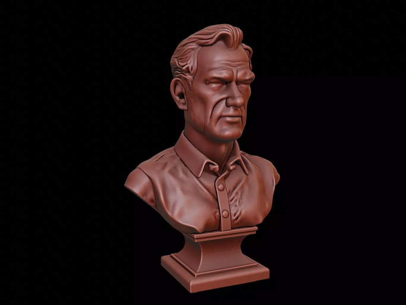 Architect Bust 3D print model_0