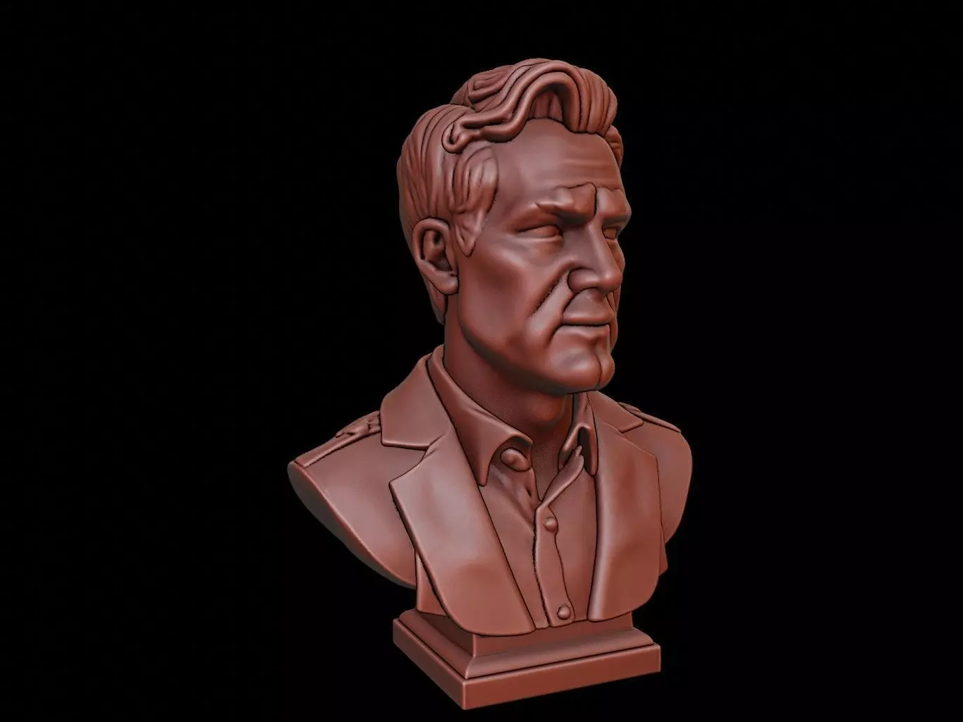 Architect Bust 3D print model_0